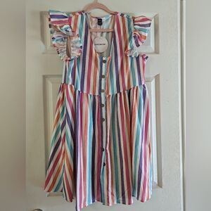 NWT. SHEIN vacay sundress. Striped colorful.